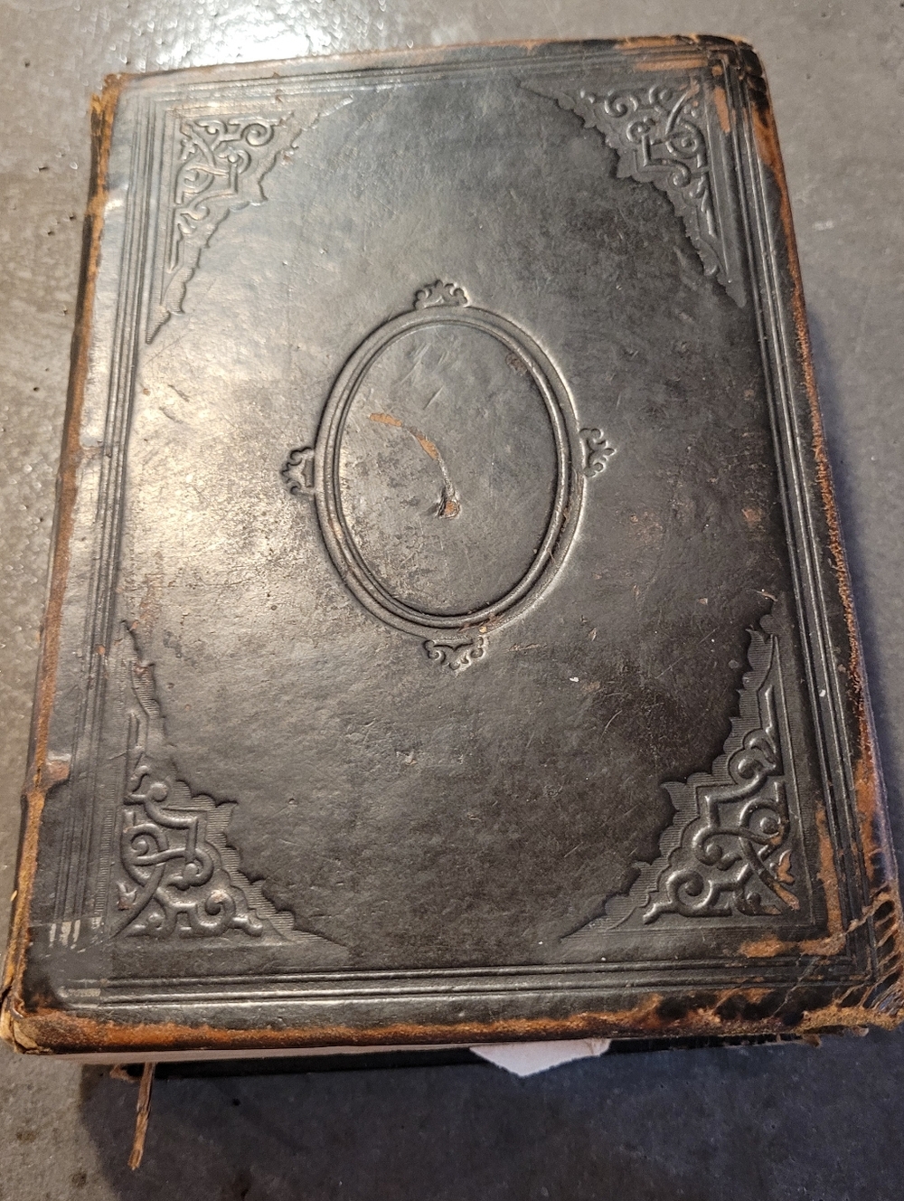 Antique Holy Bible 1871 American Bible Society Old And New Testaments